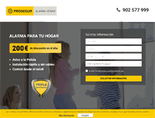 Tablet Screenshot of alarmahogarprosegur.com